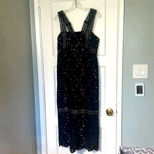 🌸Beautiful EUC J. Crew Collection black eyelet dress